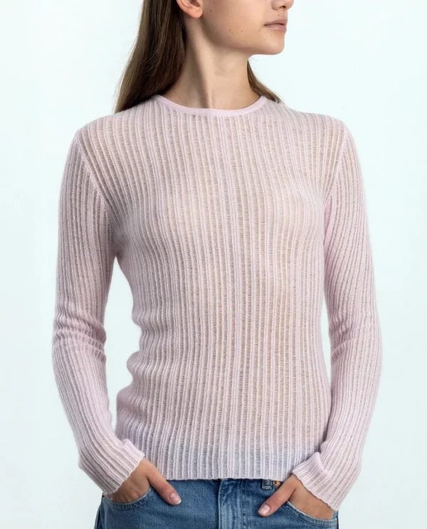 Allude Cashmere Sweater in Rose