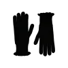 Allude Gloves 100% Cashmere Black