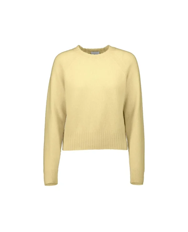 ALLUDE RUND HALS CASHMERE YELLOW