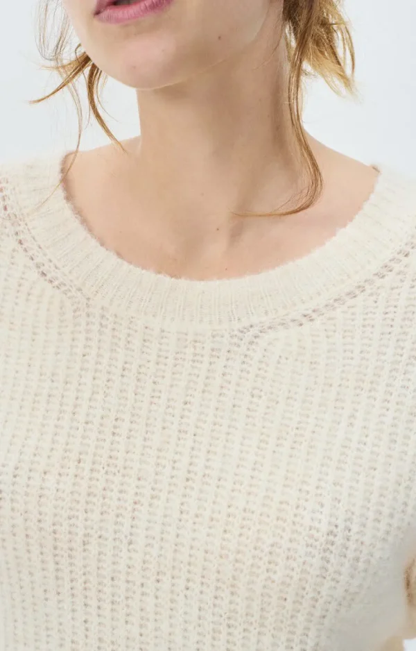 AMERICAN VINTAGE EAST PULLOVER PEARL MELANGE