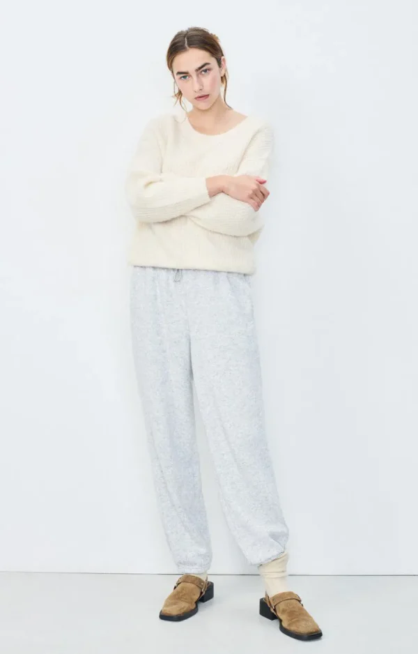 AMERICAN VINTAGE EAST PULLOVER PEARL MELANGE