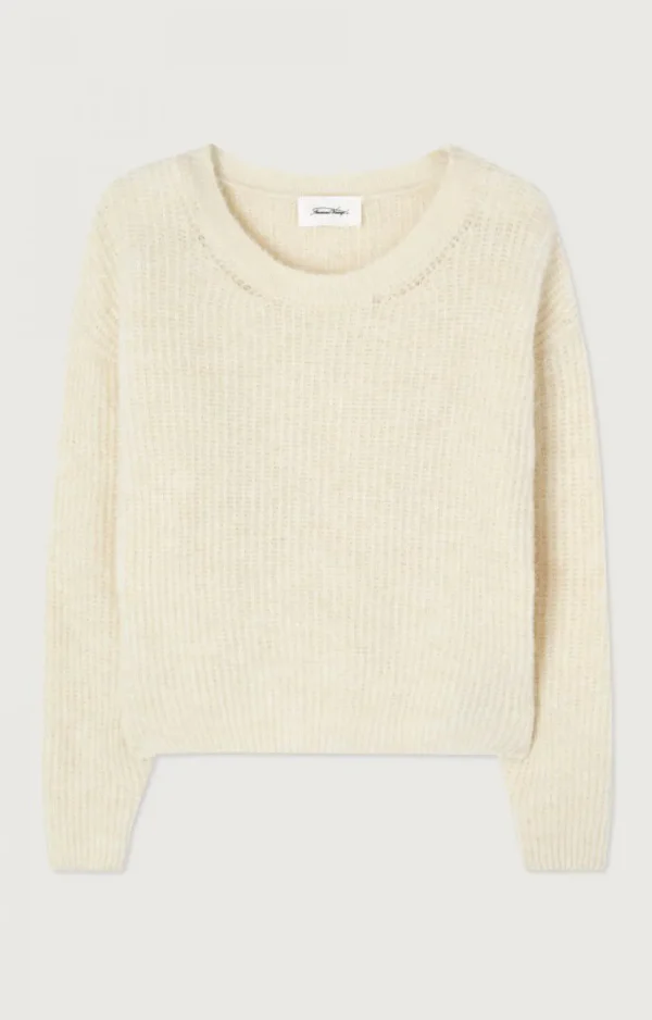 AMERICAN VINTAGE EAST PULLOVER PEARL MELANGE