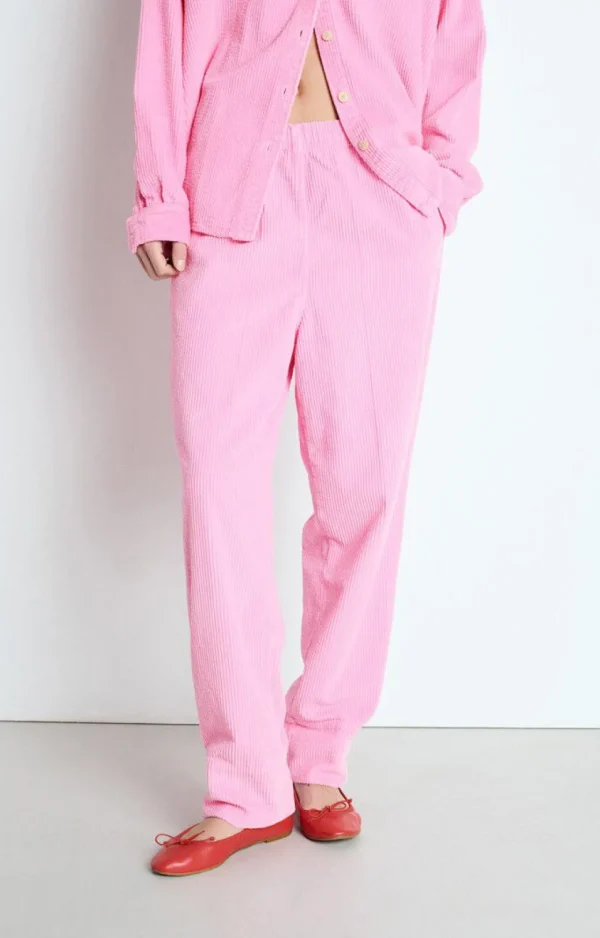 AMERICAN VINTAGE TROUSERS PADOW  VINTAGE BUBBLEGUM