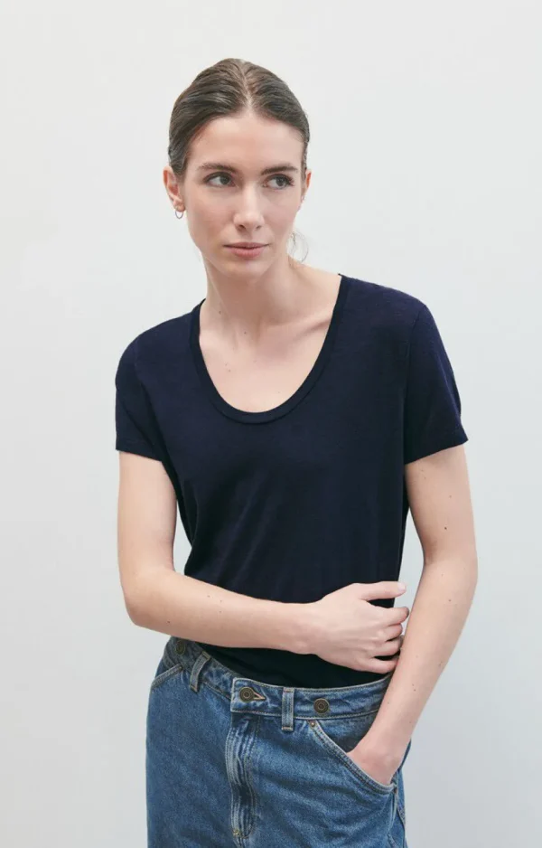American Vintage T-shirt Jacksonville Navy