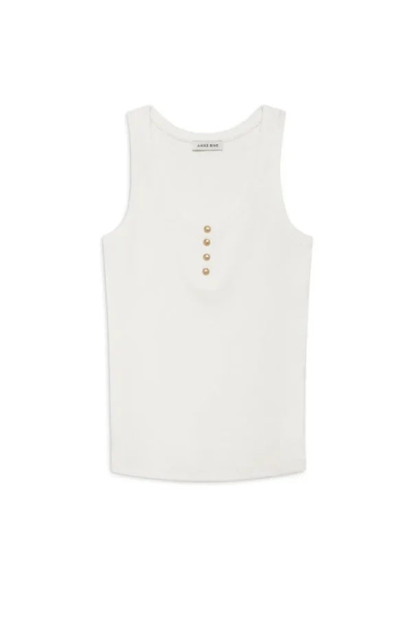 Anine Bing Alessia Tank Ivory