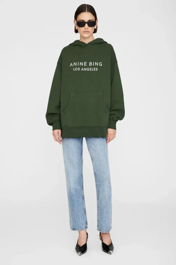 Anine Bing Alto Hoodie Dark Olive