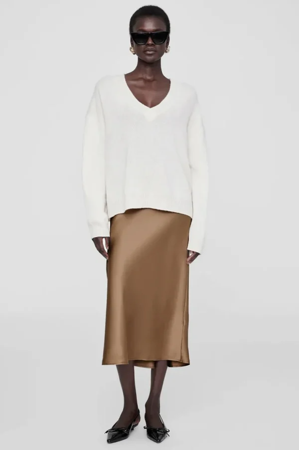 Anine Bing Bar Skirt Sepia
