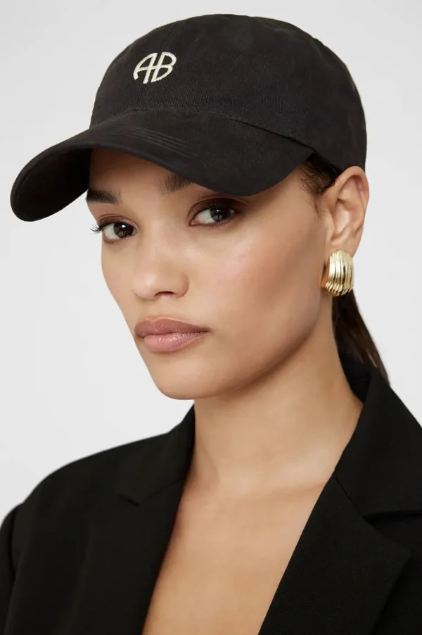 Anine Bing Baseball Cap AB Vintage Black