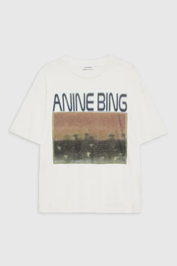 Anine Bing Cade Tee Mushrooms Off White