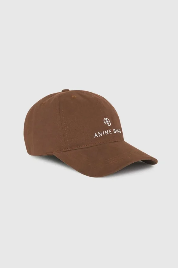 Anine Bing Jeremy Baseball Cap Dark camel