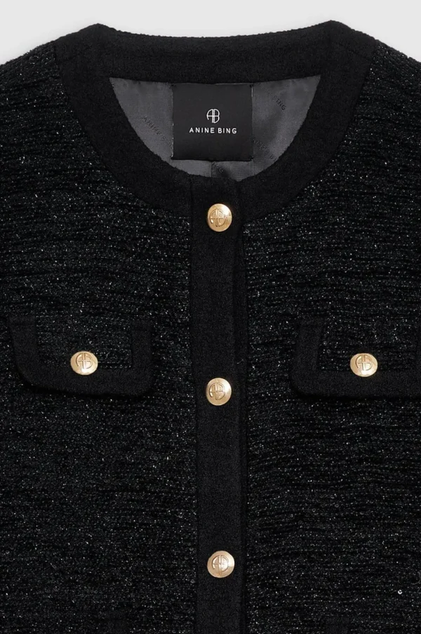 Anine Bing Lydia Jacket Black Shine