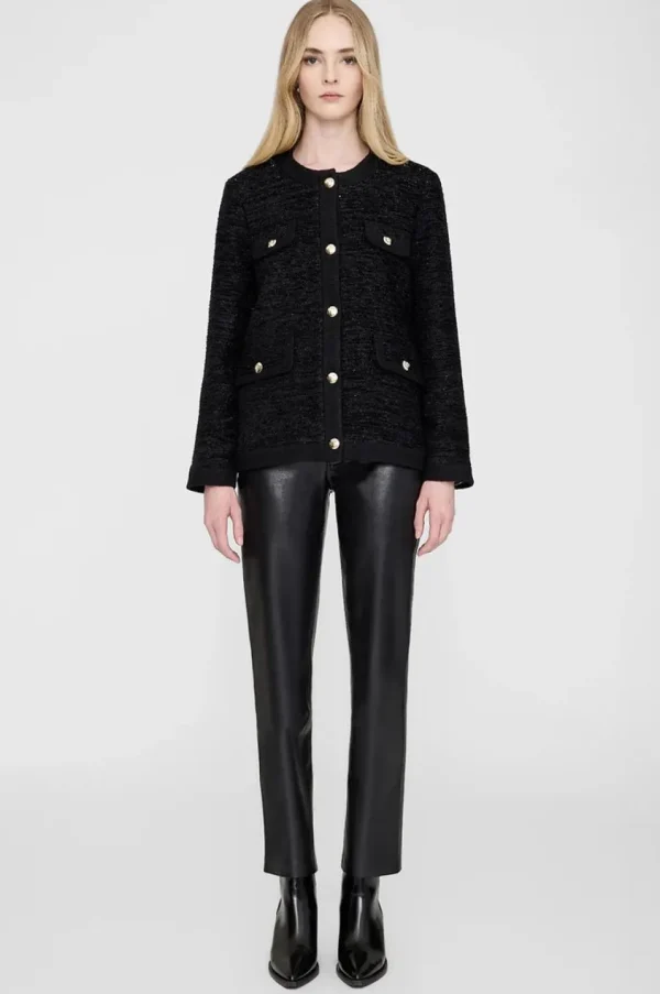Anine Bing Lydia Jacket Black Shine