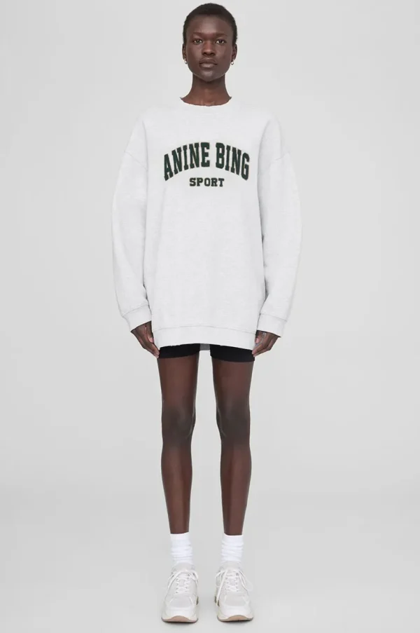 Anine Bing Tyler Sweatshirt - Heather Grey