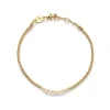 ANNI LU BEAD & GEM BRACELET PEARL