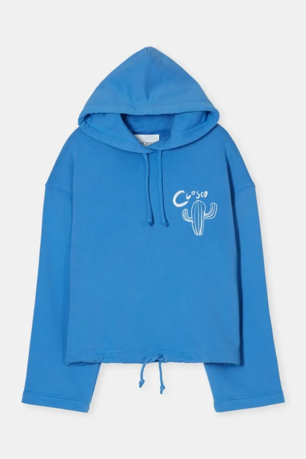 CLOSED HOODIE WITH EMBROIDERY