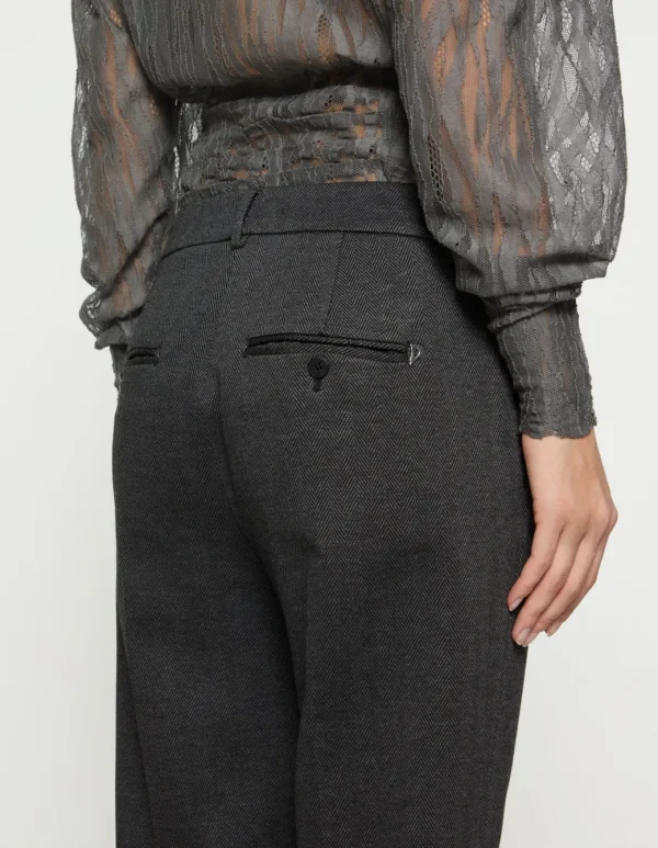 Dondup Nima Zip Herringbone