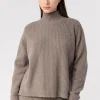 Drumohr Ribbed Mock Neck Sweater