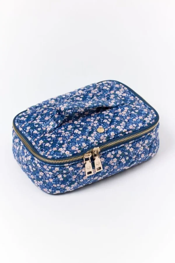 Fan Palm Beauty Bag Blue Blossom