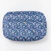 Fan Palm Beauty Bag Large Blue Blossom Velvet