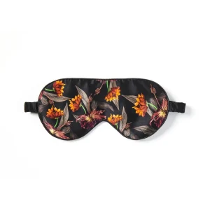 Fan Palm Eye Mask Black Hibiscus