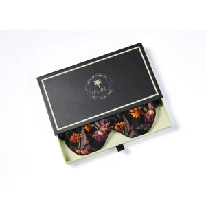 Fan Palm Eye Mask Black Hibiscus
