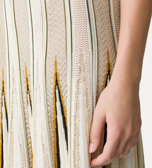 FORTE_FORTE CHEVRON INTARSIA SKIRT