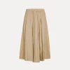 forte_forte cotton popline elasticated skirt tan