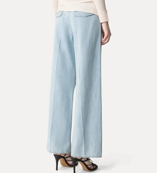 forte_forte denim calvary 5 pocket pants bleach