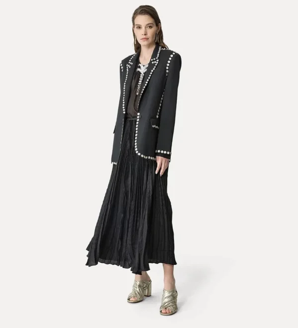 forte_forte pliss' skirt black