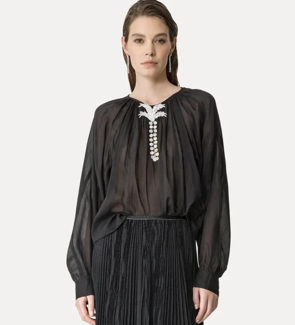 forte_forte pliss' skirt black