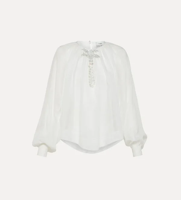 forte_forte "pearl suite" boho shirt white
