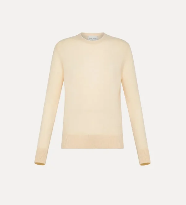 forte_forte round neck  knit in cashmere and wool