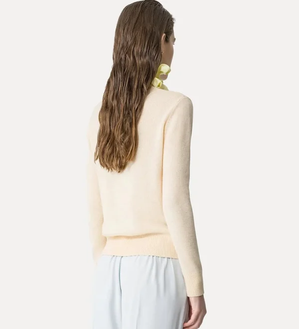 forte_forte round neck  knit in cashmere and wool