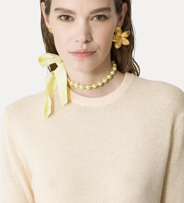 forte_forte round neck  knit in cashmere and wool