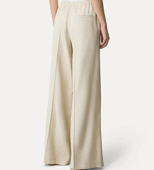 forte_forte viscose slub flat front pants