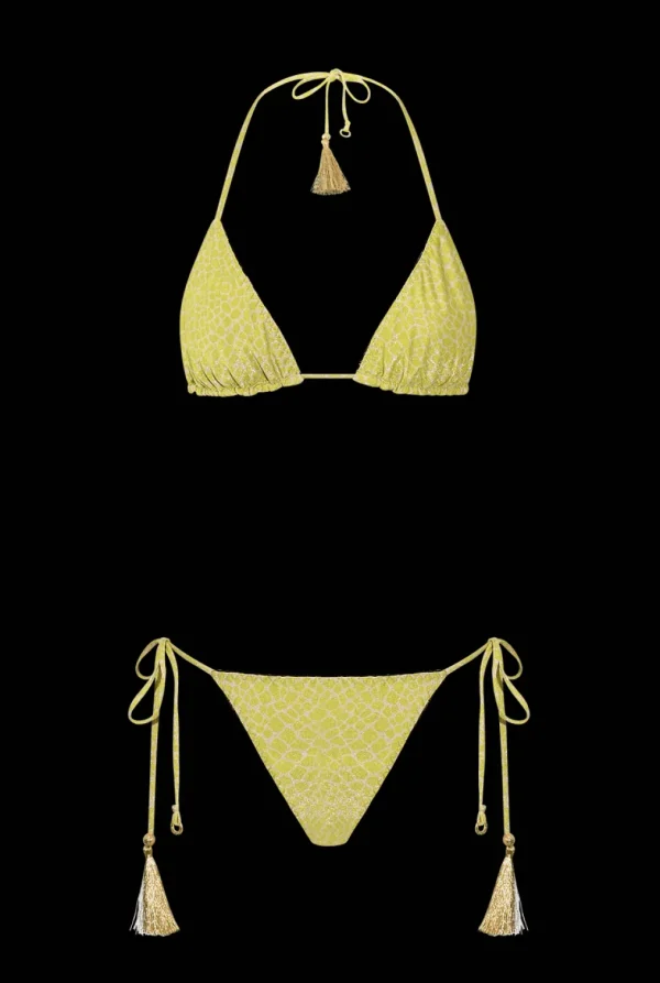 Hanne Bloch Black White Knit - Reversible Triangle Bikini