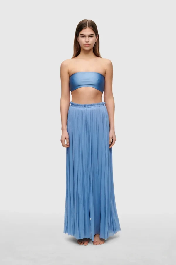 HANNE BLOCH BLUE BANDEAU TOP