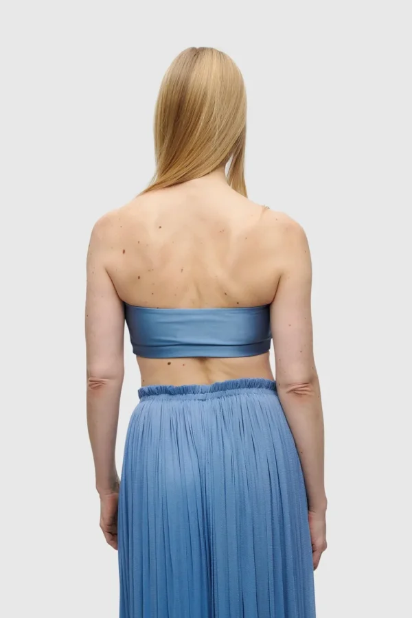 HANNE BLOCH BLUE BANDEAU TOP