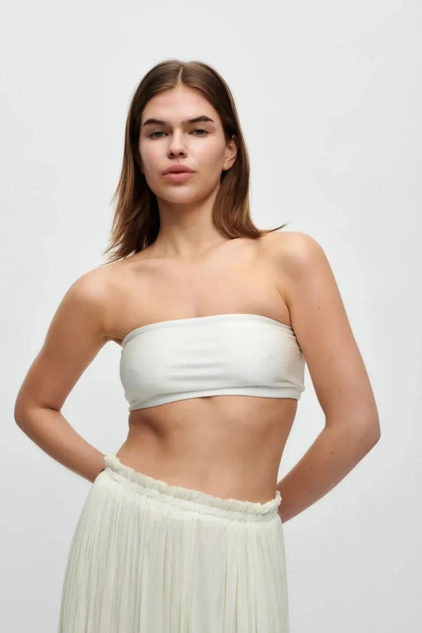 HANNE BLOCH IVORY BANDEAU TOP