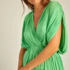Hanne Bloch Mint Silk Tulle Top Green