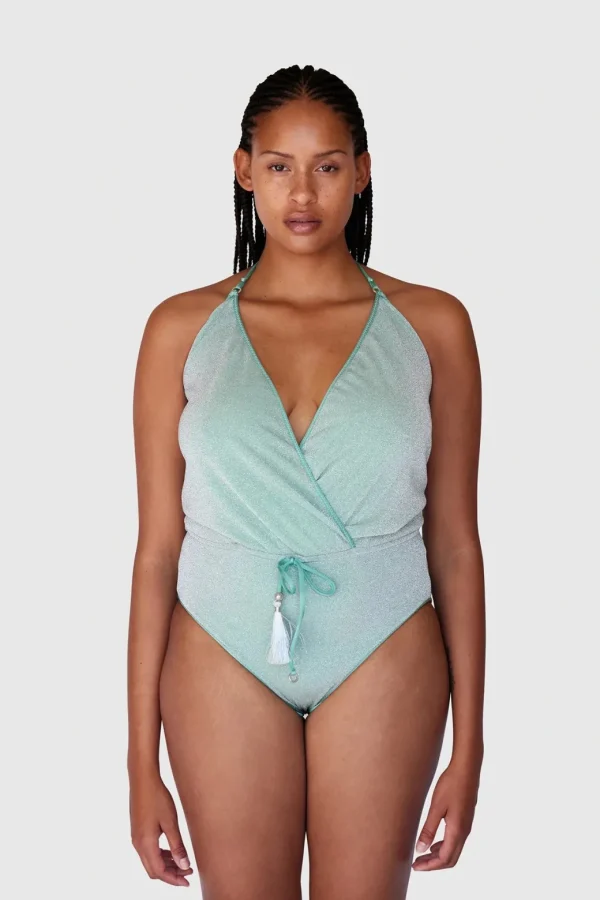 HANNE BLOCH OCEAN GLITTER V-BADEDRAGT