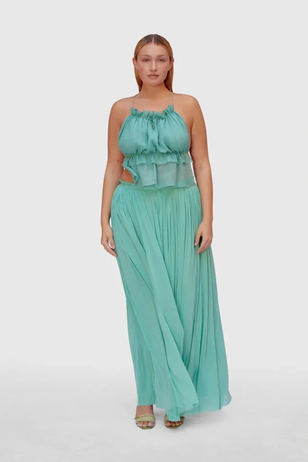 HANNE BLOCH OCEAN SILK TULLE NEDERDEL