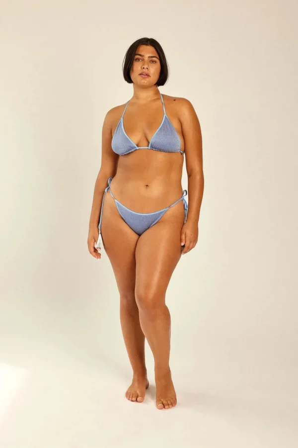 Hanne Bloch Skyblue Glitter Triangle Bikini