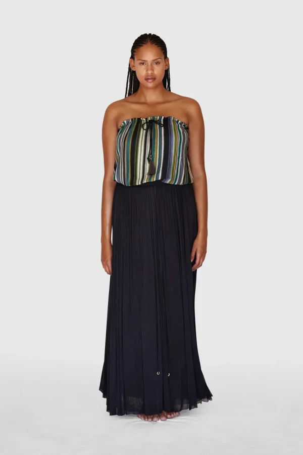 HANNE BLOCH STRIPE KNIT BANDEAU BADEDRAGT