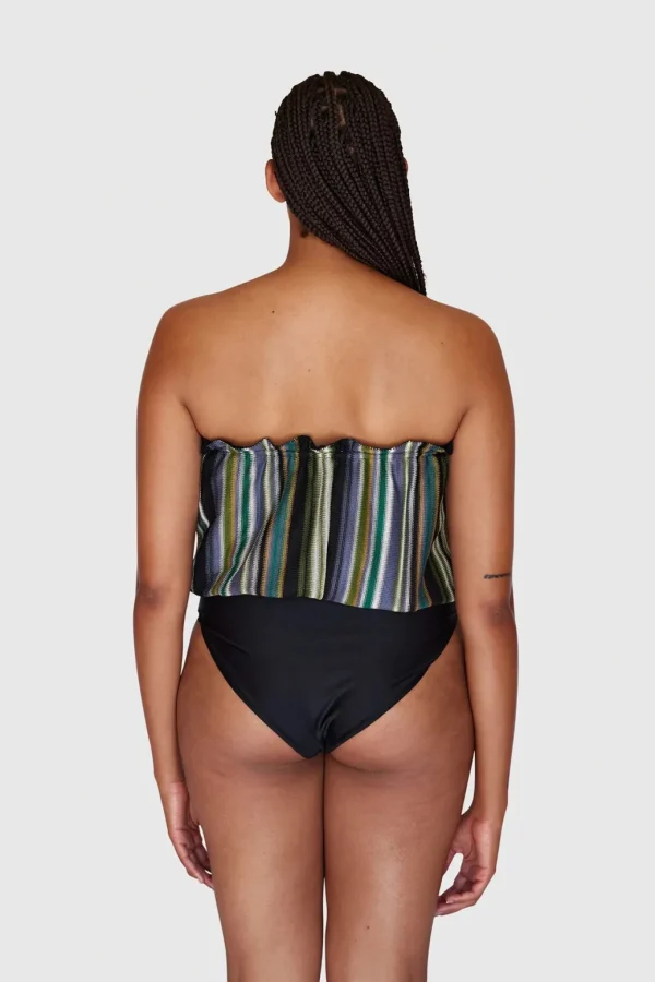 HANNE BLOCH STRIPE KNIT BANDEAU BADEDRAGT
