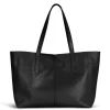 Infinito Karin Leather Tote/Shopper Black