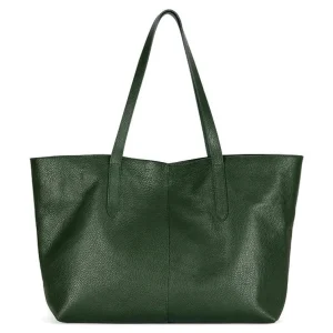 Infinito Karin Leather Tote/Shopper Forest