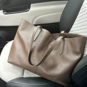 Infinito Karin Leather Tote/shopper Cacao