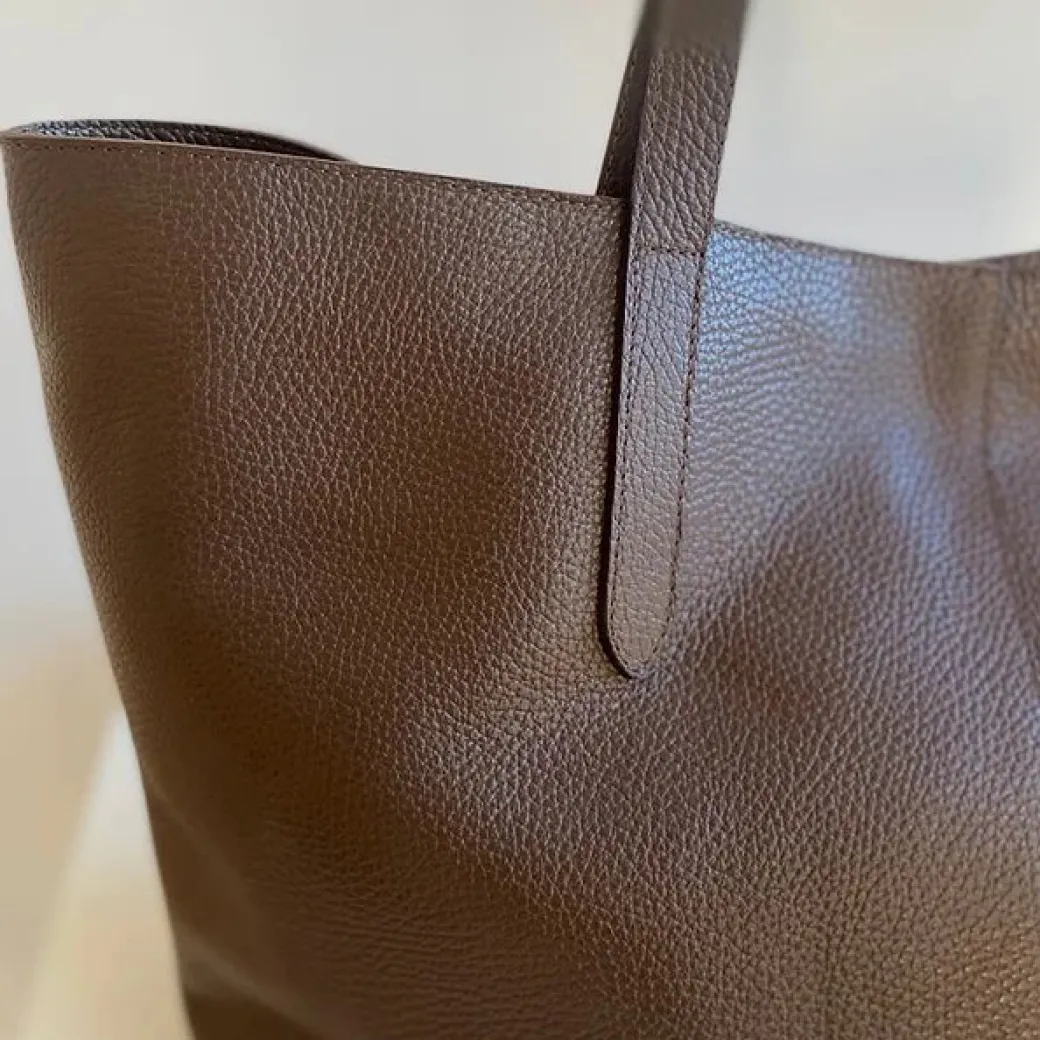 infinito_karin_leather_to_2.webp Infinito Karin Leather Tote/shopper Cacao