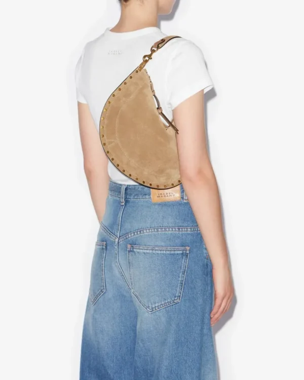 Isabel Marant Oskan Soft Zip Shoulder Strap Taupe